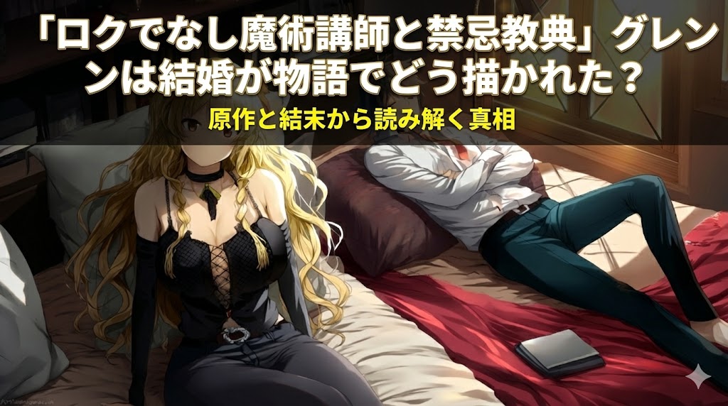 「ロクでなし魔術講師と禁忌教典」グレンは結婚が物語でどう描かれた？原作と結末から読み解く真相
